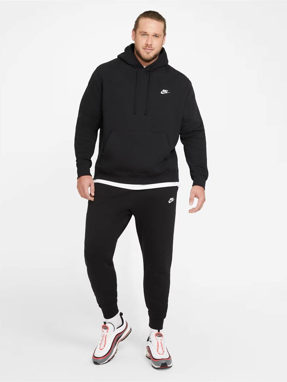 Nike Sportswear Club Fleece
Pullover Hoodie Black Men’s Hooded Sweatshirt Staple - Picture 6 of 14